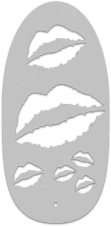 Stencil1FX Kisses Makeup Stencil - Kissing Lips Makeup