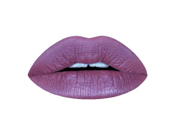 Aromi Metallic Liquid Lipstick | Long-lasting, Waterproof, Lip Color with Shimmery Finish, Vegan, Cruelty-free, Gluten and Paraben Free, Made in USA, Handmade (Vulgar Violet)