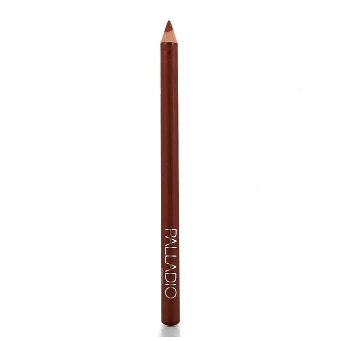 Palladio Lip Liner Pencil, Wooden, Firm yet Smooth, Contour and Line with Ease, Perfectly Outlined Lips, Comfortable, Hydrating, Moisturizing, Rich Pigmented Color, Long Lasting, Spice