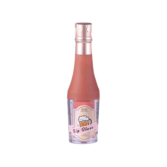 Nude Tined Long Lasting Matte Lipgloss in Bottle Shape Container (02)