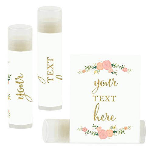 Andaz Press Personalized Lip Balm Party Florals,