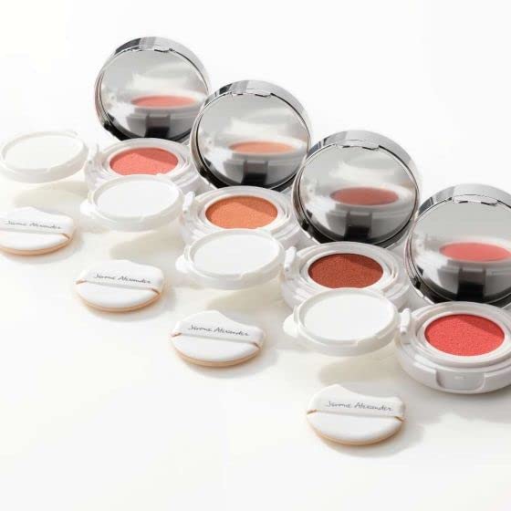 Jerome Alexander AirCushion Blusher - Smooth, Buildable Formula for a Natural Glow | All Skin Typesr- Sweet Mandarin