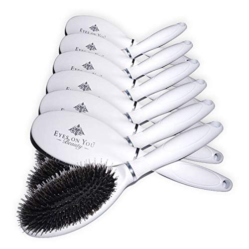Hair Brush - Detangling Brush for All Hair Types and Extensions: Wigs, Clip-Ins, Halos, Tape-In, Keratin Bonds, I-Tip (12 Count)