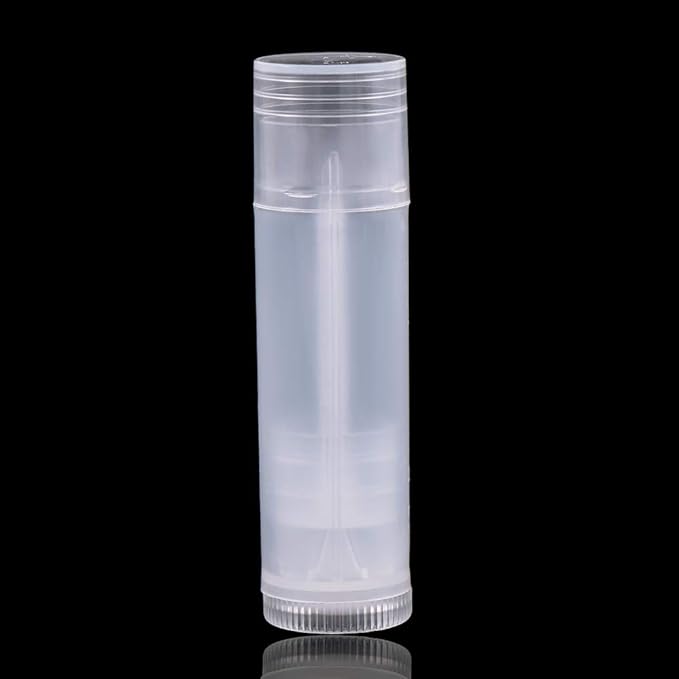 50Pcs 5ml Translucent Lipstick Cosmetic Empty