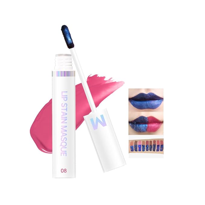 Matte Lip Gloss Peel Off Masque - Peel Off Lip Stain Tattoo,Cranberry Peel Off Lip Tint,Long Lasting Waterproof Transfer-proof Lip Mask Lip Stain Peel Off Lip Gloss,Stay Lip Makeup 08#