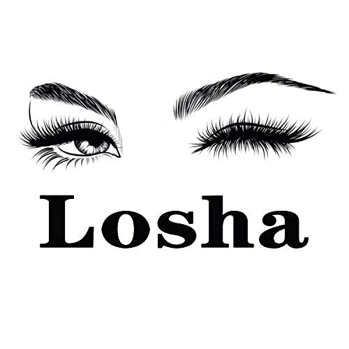 Losha Eyelashes Natural Look Faux Mink Lashes Pack Handmade Fluffy False Eyelashes 14 Pairs Eye Lashes (F69)
