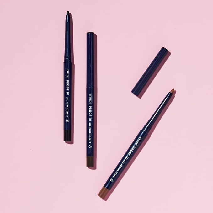 ETUDE Proof 10 Gel Pencil Liner, Eyeliner with Wearable Shades, Sharpenable Tip, Creamy Gel Texture, Waterproof & Sebum-Proof Precision Liner, Korean Makeup, Beauty, Honey Bronze (0.011 Ounce)