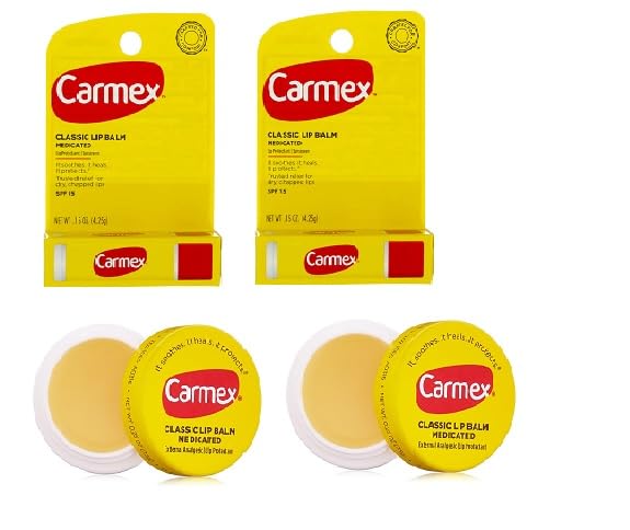 Lip Balm Classic Medicated 4 Pack, .25oz