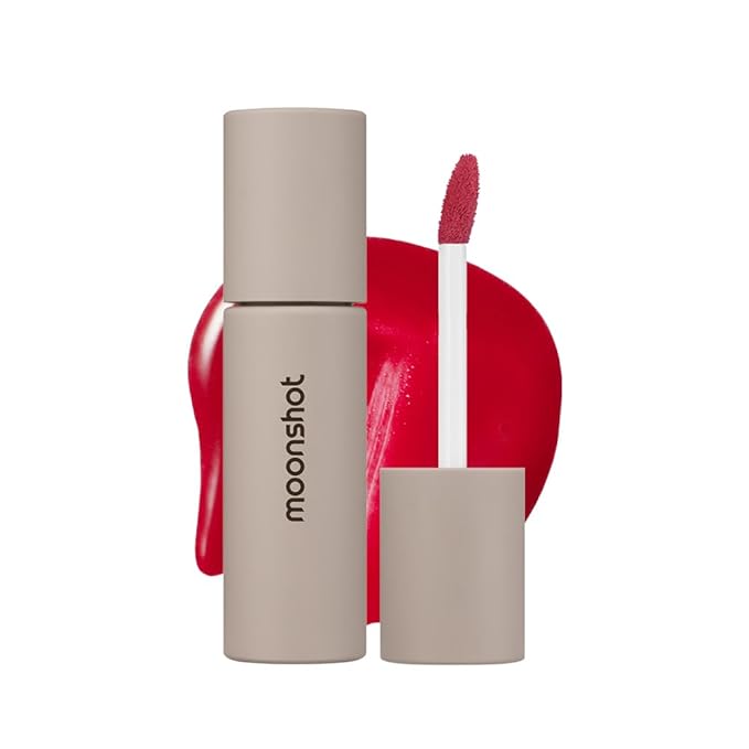 Moonshot KOREA Conscious Fit Mellow Lip Stain Longwear, Weightless, Not Animal Tested, Gluten-Free, Paraben-Free Glow-Boosting, Long-Lasting, Comfortable, Non-Sticky,k-beauty, (Red Halo, 09)