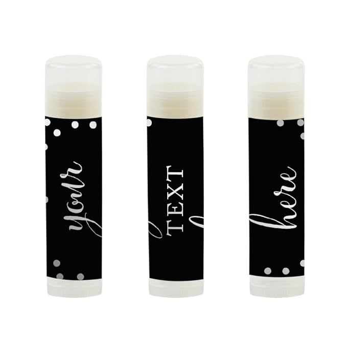 Andaz Press Personalized Lip Balm Party Black,