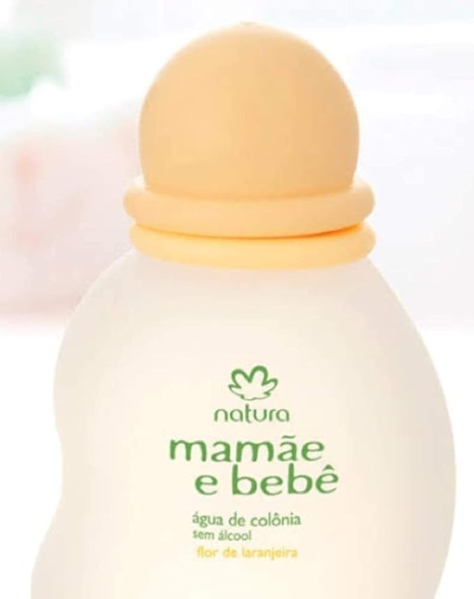 natura - Linha Mamae e Bebe - Agua de Colonia Flor de Laranjeira sem Alcool 100 Ml - (Mom & baby Collection - Orange Blossom Cologne without Alcohol 3.38 Fl Oz)