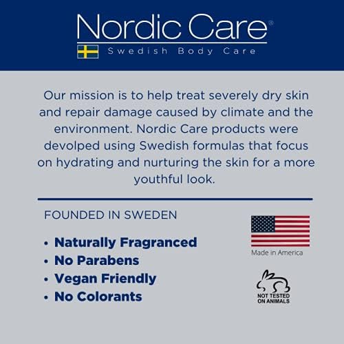 Nordic Care Foot Care Cream - Repairs and Hydrates Dry and Cracked Heels, 10% Urea Cream Treats Severely Dry Feet, Cracked Heels & Callus Removal, Hypoallergenic & Lanolin-free | 6 Oz (Pack of 6)