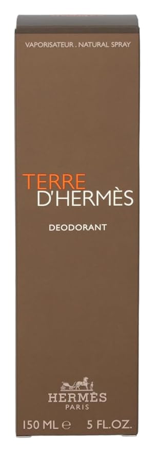 Terre D' Hermes By Hermes For Men. Deodorant Natural Spray 5.0 Oz / 150 Ml