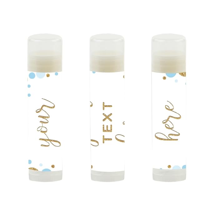 Andaz Press Personalized Lip Balm Party Glitter