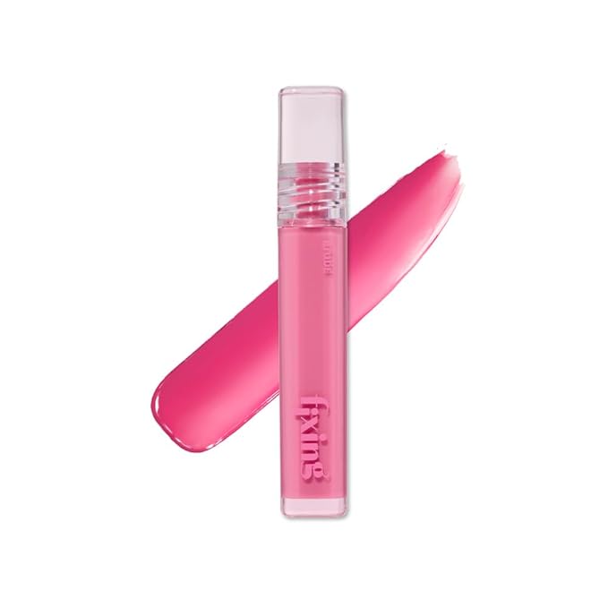 ETUDE Glow Fixing Tint #7 Cold Fuchia | Non-Sticky Glossy Shine Lip Stain | Fills up with Comfortable Moisture | Tints for Dry Lips