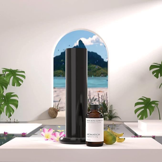 AromaTech Bora Bora Serenity Aroma Essential Oil Blend: Luxury Hotel Inspired Aromatherapy with Tropical Fruit, Frangipani & Coconut for Ultrasonic Diffusers & Nebulizers - 4 fl oz, 120 mL