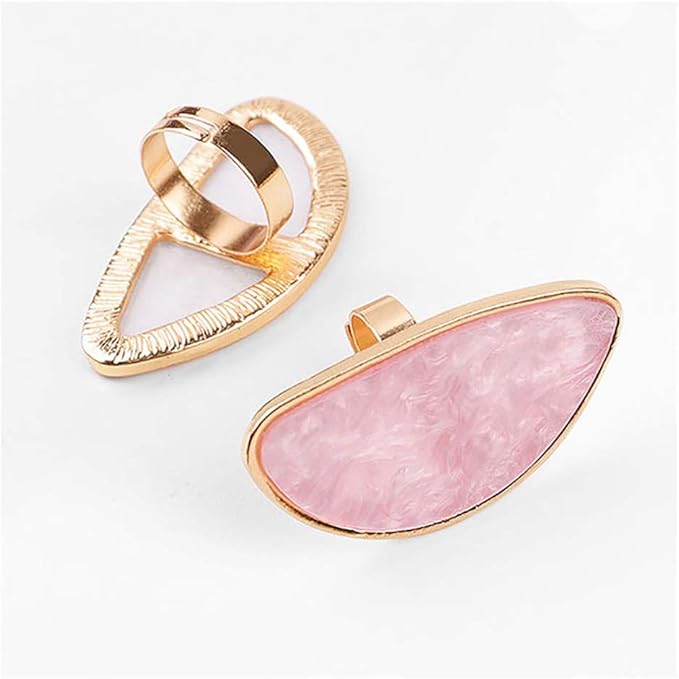 2 Pcs Resin Mixing Palette with Finger Rings