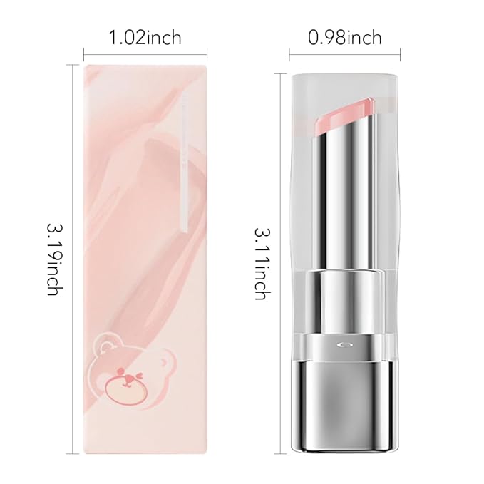 HHLTOH 1Pcs Tinted Lip Balm Moisturizing Lipstick – Soft Pale Pink Sheer Hydrating Lip Color for Dry Lips – Nourishing Lip Balm for All Women with a Subtle Natural Scent (S01 Spring)