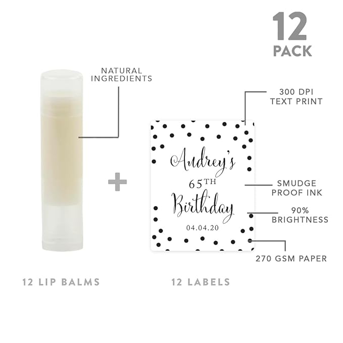 Andaz Press Personalized Milestone Birthday Party Black