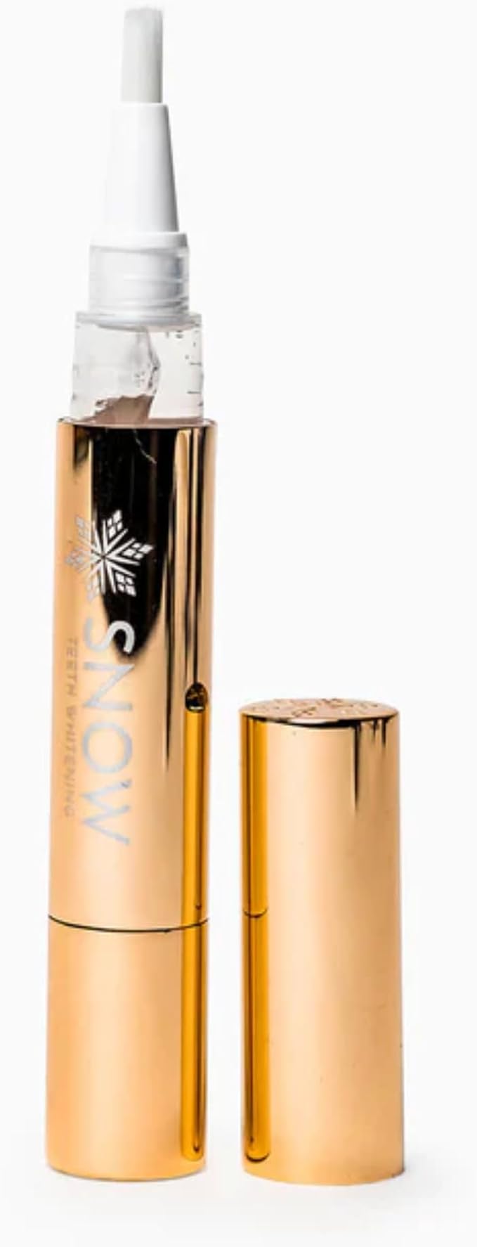 SNOW Teeth Whitening Pen - Extra Strength Gold Serum Wand, Carbamide Peroxide and Hydrogen Peroxide Whitening Pens for Your Teeth, Helps Remove Coffee and Tea Stains, Formulated with Xylitol - 2 mL