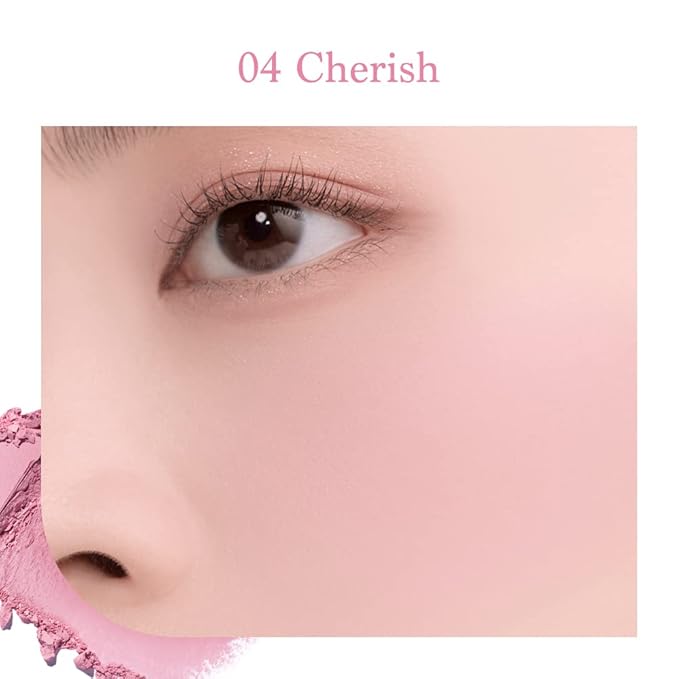 Dasique Blending Mood Cheek 05 Violet Knit l Vegan, Cruelty-Free l 4 Blendable Shades in Lightweight, Long-lasting, Smooth Powder