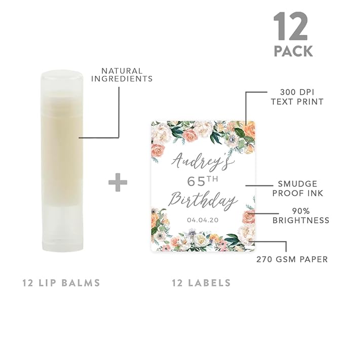 Andaz Press Personalized Milestone Birthday Party Garden