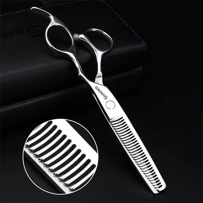 Barber hair scissors, Axemoore professional haircut Cutting Scissors/Shears set- 6", made of Japanese stainless steel, especially (6in- 3pc-B)