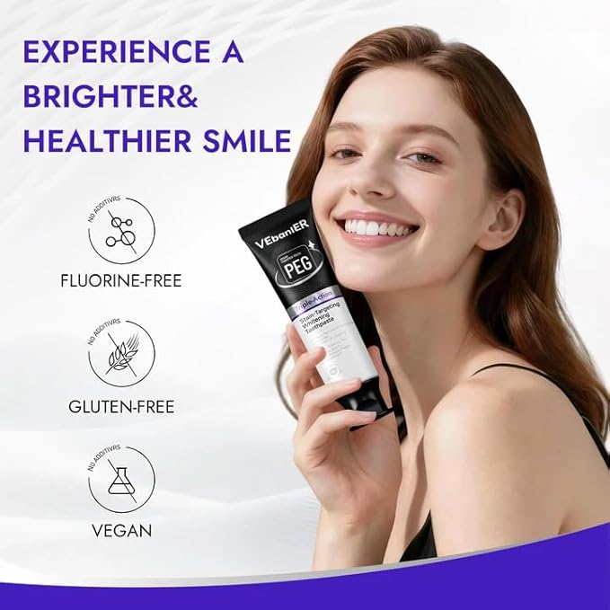 Natural Teeth Whitening Toothpaste with Activated Charcoal, Fluoride Free Deep Stain Remover for Coffee & Smoking, Fights Plaque & Bad Breath, Enamel Safe for Sensitive Teeth, Mint Flavor, 7.14 oz