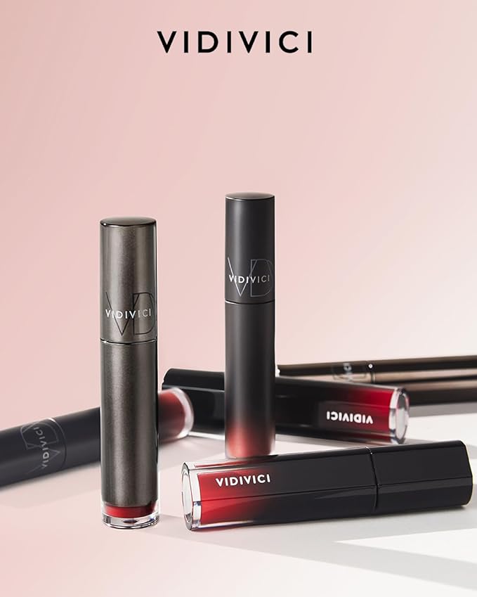 VIDIVICI Millennial Tint Glit - Transfer Proof Moisture Korean Lip Tint with Long-Lasting Color, Lightweight Water Jelly Texture, Hydrating & Smudge-Free Lip Stain, 0.13oz (03 LOVE GROSE)