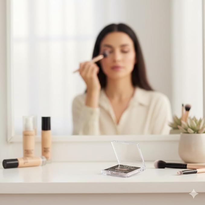 MK Signature Eye Color Shadow, Hazelnut Shade, Long-Lasting Pressed Powder, Smooth Blendable Formula, Compact Single