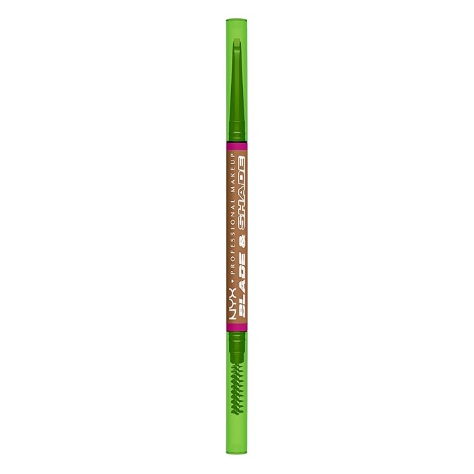 NYX PROFESSIONAL MAKEUP Blade & Shade Brow Pencil, Nano Mechanical Eyebrow Pencil, Up to 16HR Make Up Wear - Ash Blonde