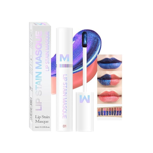 Matte Lip Gloss Peel Off Masque - Peel Off Lip Stain Tattoo, Peachy Rose Peel Off Lip Tint,Long Lasting Waterproof Transfer-proof Lip Mask Lip Stain Peel Off Lip Gloss,Stay Lip Makeup.01#