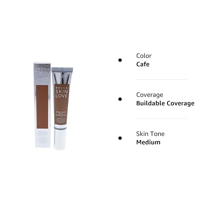 Becca Skin Love Weightless Blur Foundation, Cafe, 1.23