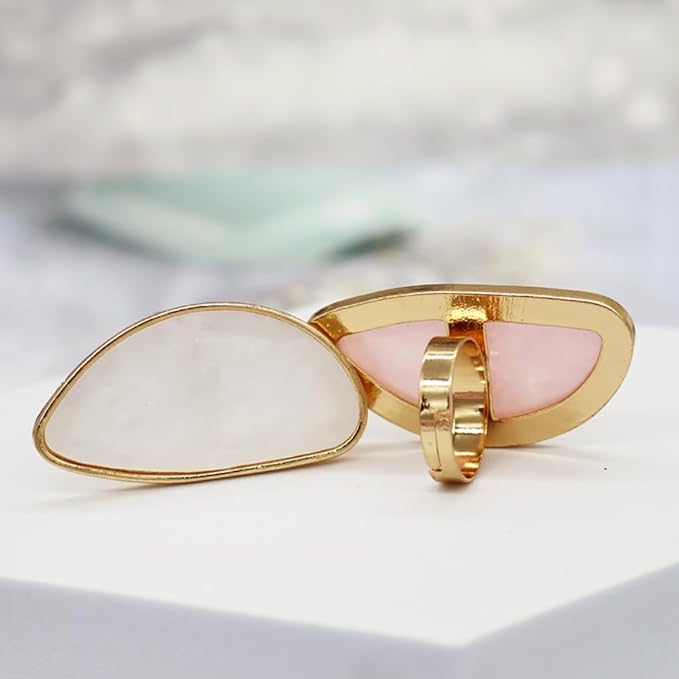 2 Pcs Nail Art Palette Ring Nail Color