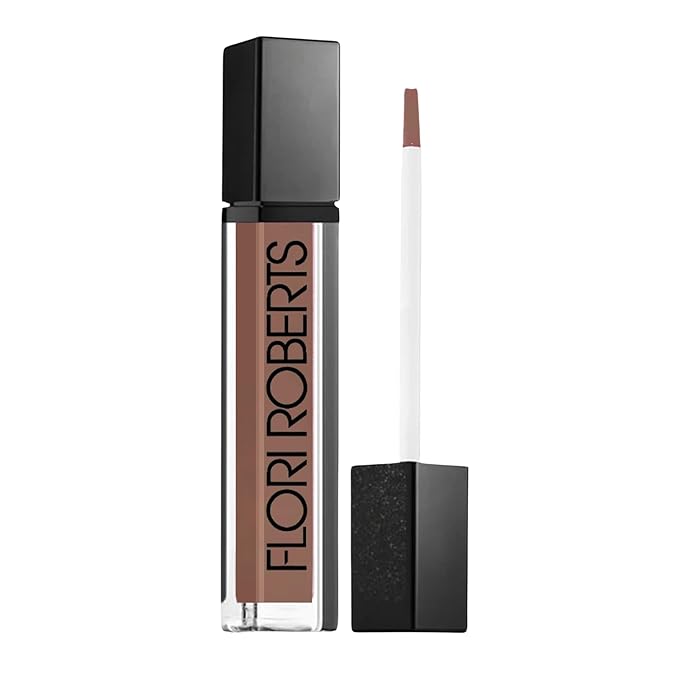 Flori Roberts Mineral Base Lip Shine, Vibrant Lip Gloss Makeup for Women of Color or Deeper Skin Tones, Non-Sticky, Long Wear High Shine Finish