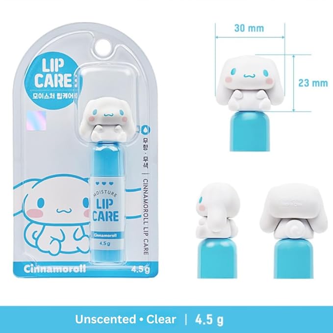 Cute Lip Balm, Adorable Character Lip (Blue