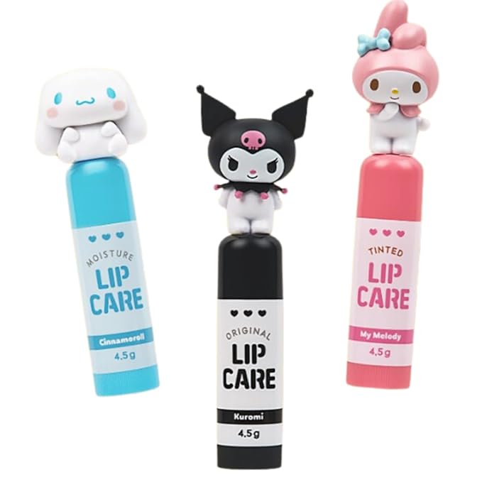 Cute Lip Balm, Adorable Character Lip (Blue
