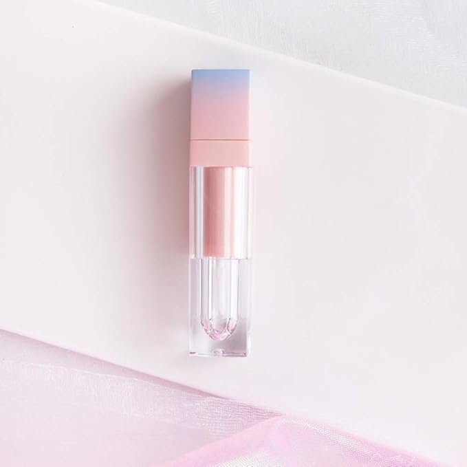 Starshine 10 Pack Gradient Pink Blue 8ml Empty Lip Gloss Tube Lip Balm Container DIY Refillable Travel Size Cosmetic Makeup Sample Bottle With Wand And Stopper