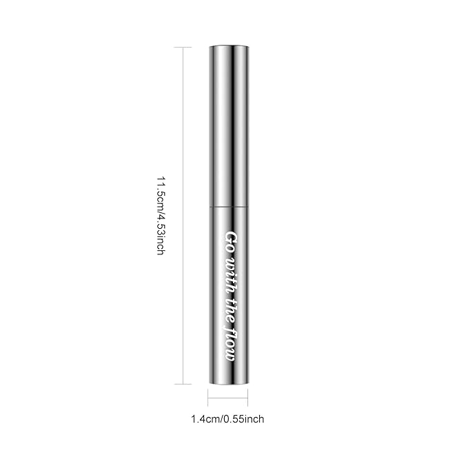 KYDA Brown Iron Wand Curling Mascara, Lasting 3D Curling Eyelashes, Washable Metal Wand Mascara, Waterproof Smudge-proof, Natural Thick Clear Lashes-looking