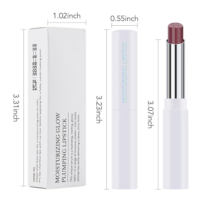 HHLTOH 1Pcs Tinted Lip Balm Moisturizing Lipstick – Waterproof Hydrating Matte Lip Balm for Women, Creamy Natural Color Stain for Dry Lips, Soft Matte Finish with Subtle Scent (#04 Mauve)