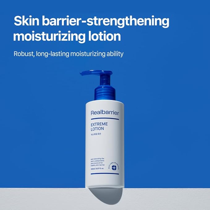 Real Barrier | Extreme Lotion | Face Lotion for Sensitive Skin | Facial Moisturizer | Skin Barrier Repair & Strengthening Facial Cream | Face & Body Lotion for Extremely Dry Skin | 5.07 fl oz (150ml)