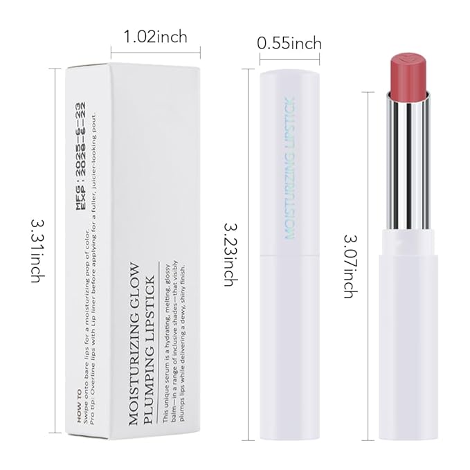 HHLTOH 1Pcs Tinted Lip Balm Moisturizing Lipstick – Waterproof Hydrating Matte Lip Balm for Women, Creamy Natural Color Stain for Dry Lips,Soft Matte Finish with Subtle Scent (#09 Peach Pink)
