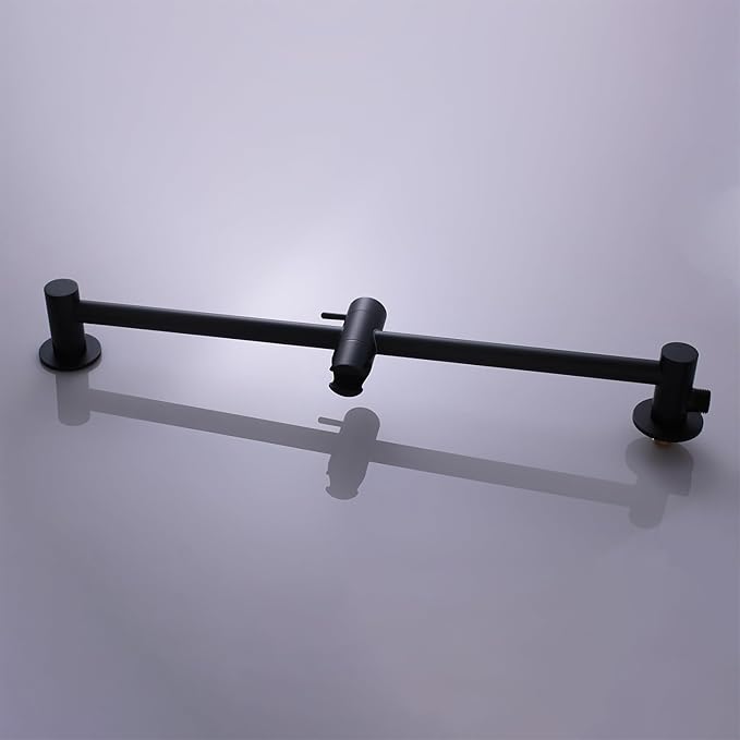 HONGTONGSOWER Shower Faucet Set Matte Black Shower System Temperature Display Diverter Shower Valve and 2 in 1 Handheld with Slide Bar, 12 Inch Ceiling Shower Head with 8 Inch Wall Mount Shower Head