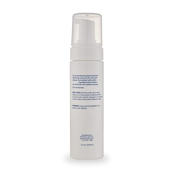 Relumins Advance Clarifying Foaming Cleanser | Gentle & Effective Facial Cleanser for Sensitive Skin | Removes Dirt, Oil & Makeup, Non-Drying Formula – 200ml