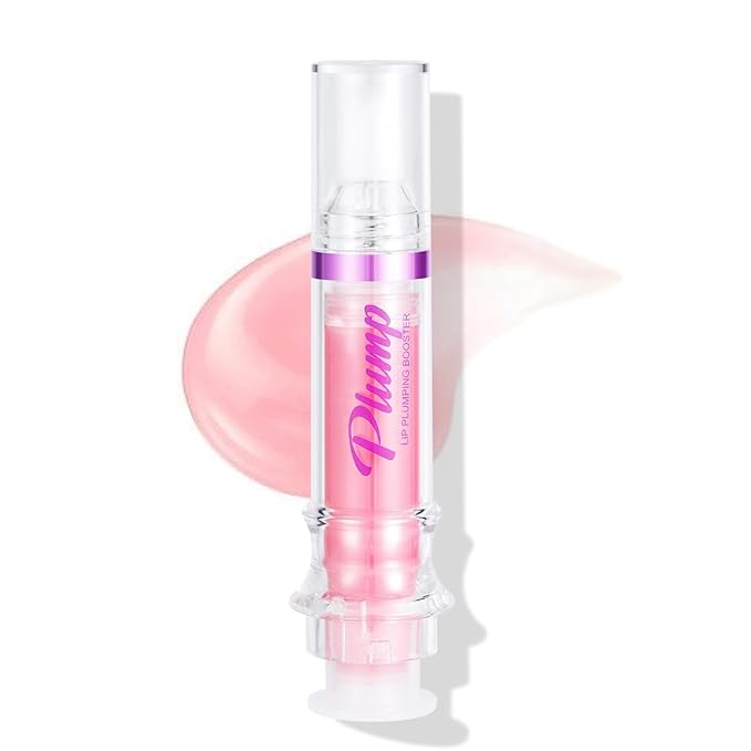 6 Colors Lip Plumper, Hydrating & Smooth Lip Wrinkles, Enhancing Plump Effect for Fuller Lips High Shine Lip Glaze Long Lasting Nourishing Lip Plumper for Women Girls (# 01)