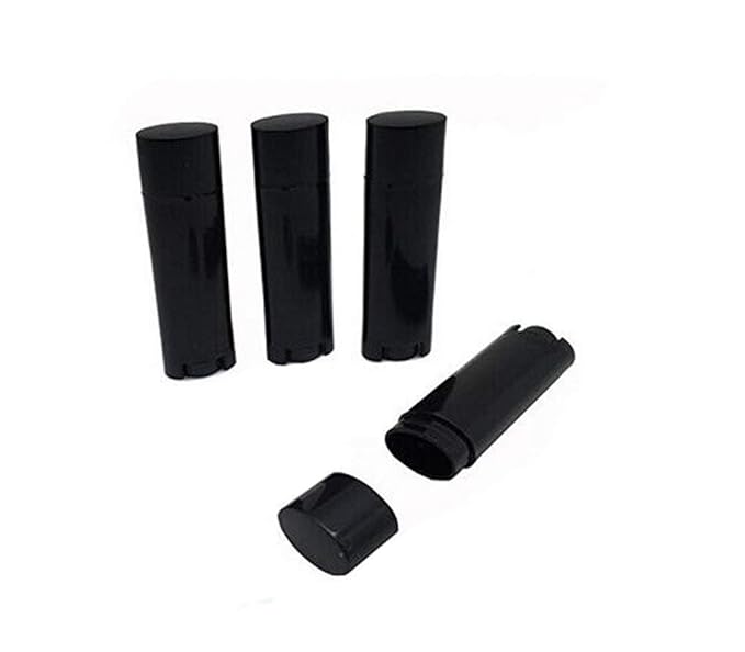 4.5g 0.15oz Empty Refillable Plastic DIY Black)