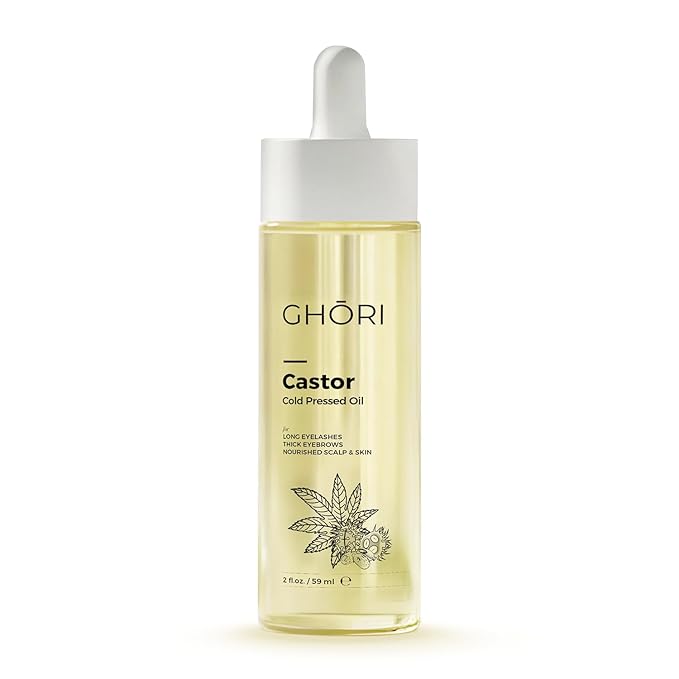 Castor Oil | 100% Pure Cold Pressed | Hexane-Free | Non-Comedogenic | Strengthens Hair, Brows & Lashes | Deeply Nourishes Skin | 2 fl oz / 59ml