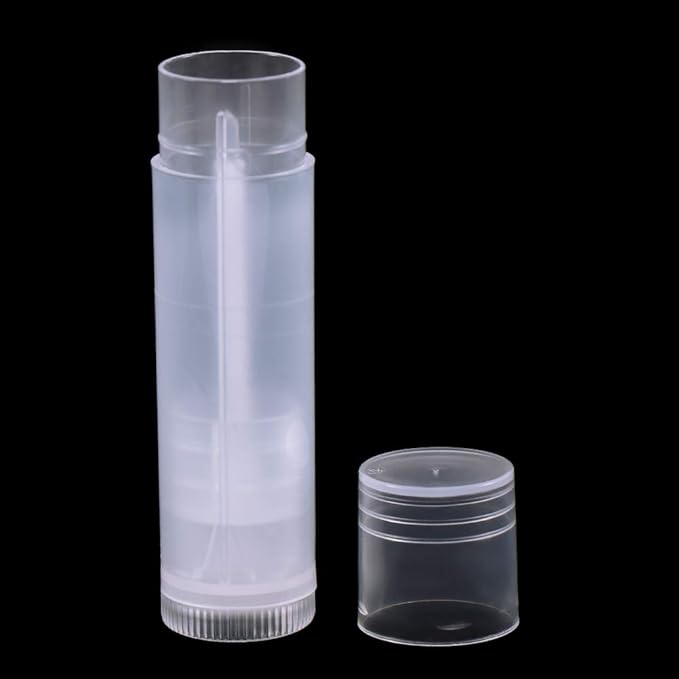 50Pcs 5ml Translucent Lipstick Cosmetic Empty