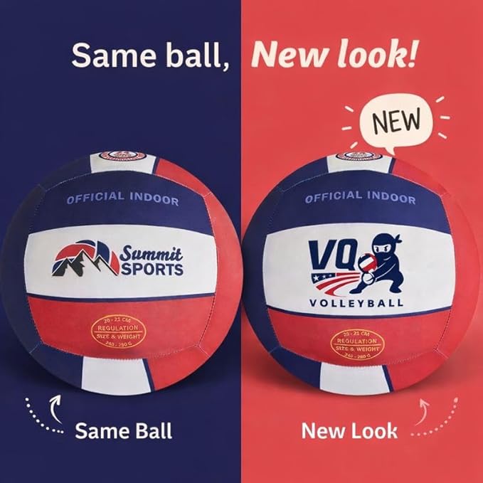 Premium Soft Volleyball - Foam, Silent, No-Deflate, Official Size & Weight, Durable Indoor Volleyball for Training, Games & Practice - Soft on Arms, Safe for House