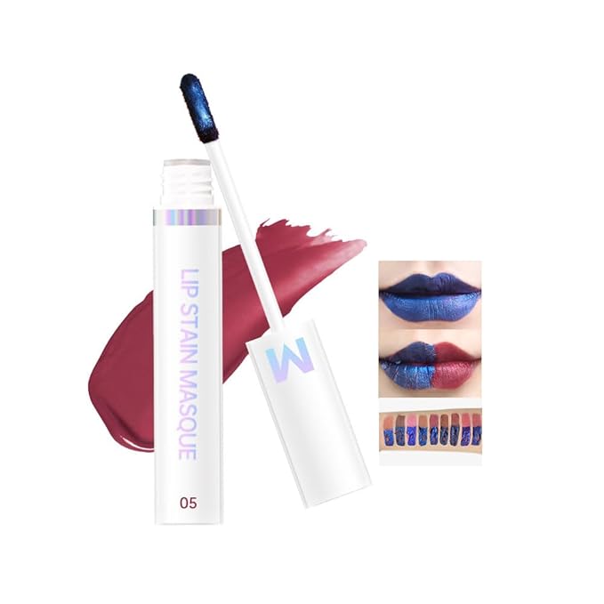 Matte Lip Gloss Peel Off Masque - Peel Off Lip Stain Tattoo, Mauve Peel Off Lip Tint,Long Lasting Waterproof Transfer-proof Lip Mask Lip Stain Peel Off Lip Gloss,Stay Lip Makeup 05#